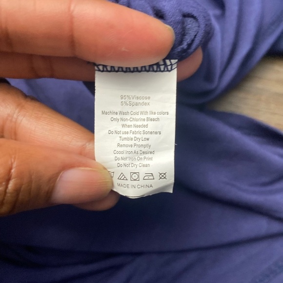 Maternity Time and Tru Daytime Short Sleeve Pullover Midi Dress  L - Picture 6 of 7